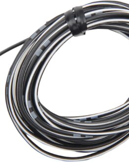 13' Color Match Electrical Wire - Black / White 14A/12V 20AWG