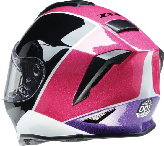 Z1R Youth Warrant Fresh Pow Snow Helmet L Pink/Purple - Image 2
