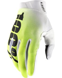 100% Ridefit Men's Gloves Korp Yellow Small
