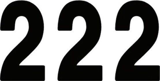 Factory Effex 4" Pro Numbers Black #2 Decals Pack of 3
