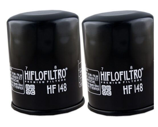HF148 Oil Filter - Black - 2 Pack