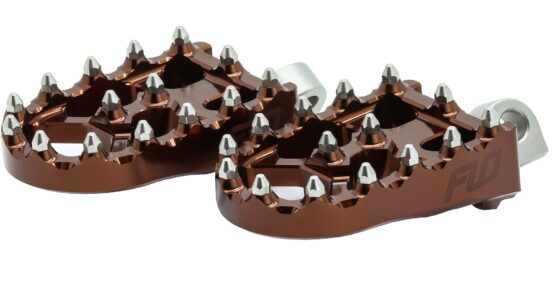 FLO Motorsports Moto Style Footpeg Set Bronze 2x3.125 Inch - Image 2