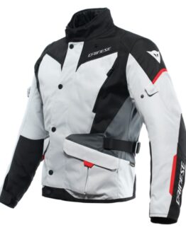 Dainese Tempest 3 D-Dry Jacket Glacier Gray Black Lava Red 44
