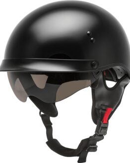 GMAX HH-65 Full Dressed Half Helmet Black 2X-Large