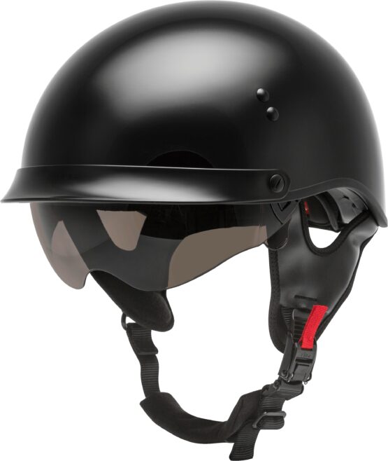 GMAX HH-65 Full Dressed Half Helmet Black 2X-Large