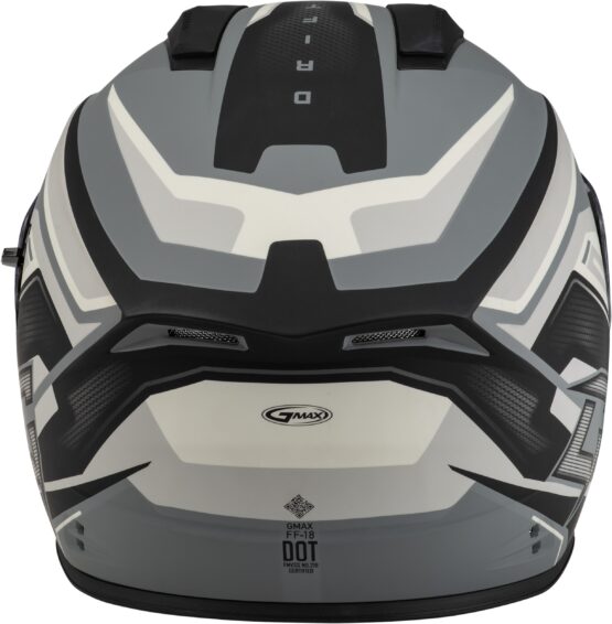 GMAX FF-18 Drift Helmet Matte Grey/Silver/Black Large - Image 3