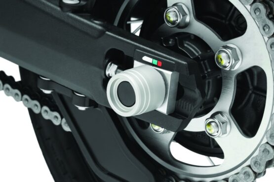 Kuryakyn Rear Axle Sliders Silver Fits CRF1000L/Adventure - Image 2