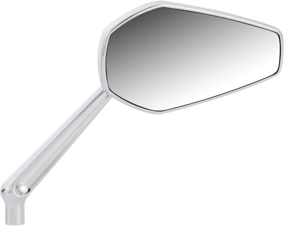 Right Chrome Billet Mini Stocker Mirror - Image 3