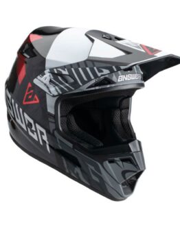 AR3 Ronin Helmet Black/White/Crimson - Large