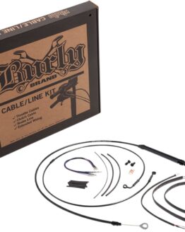 Extended Black Control Cable Kit For 14" T-Bar Handlebars