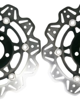 VEE Style Brake Rotors - Black Center Front Set