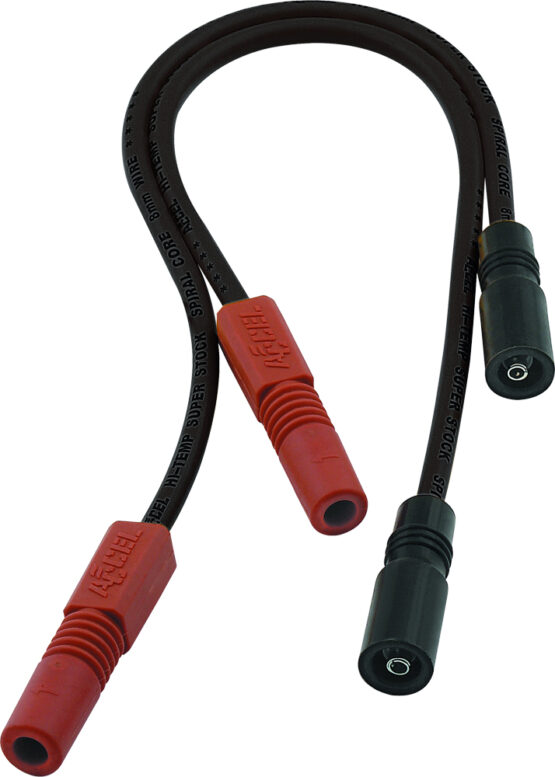 Accel Spiral Core Wire Set 8.0mm Black Fits 99-08 Twin Cam