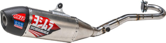Yoshimura RS-12 Signature Full Exhaust CF Cap Silver Fits 18-21 Suzuki RMZ450