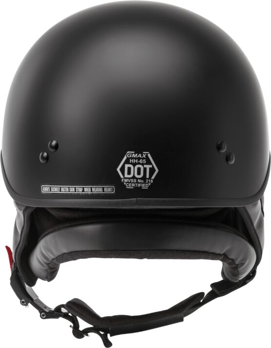 GMAX HH-65 Full Dressed Half Helmet Matte Black XL - Image 4