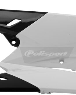 Plastic Side Number Plate - Black/White