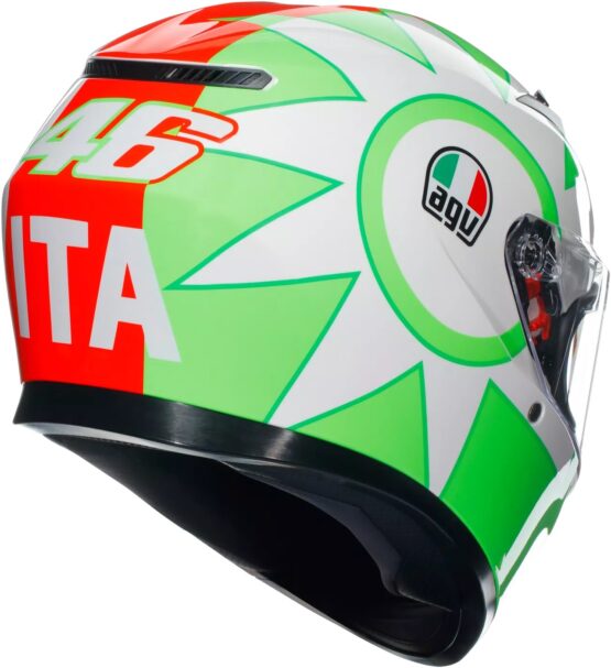 AGV K3 Rossi Mugello 2018 Full Face Helmet 2XL Red White Green - Image 2