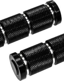 HardDrive Retro Rider Footpegs Black 1986-2017 Harley