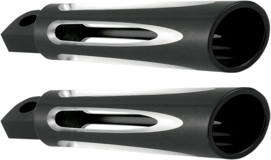 Arlen Ness Deep Cut Foot and Shift Pegs Black Aluminum