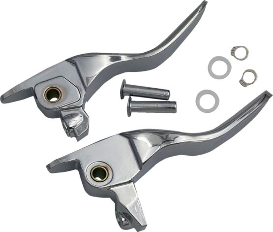Drag Specialties Short Chrome Lever Set For Harley-Davidson Touring