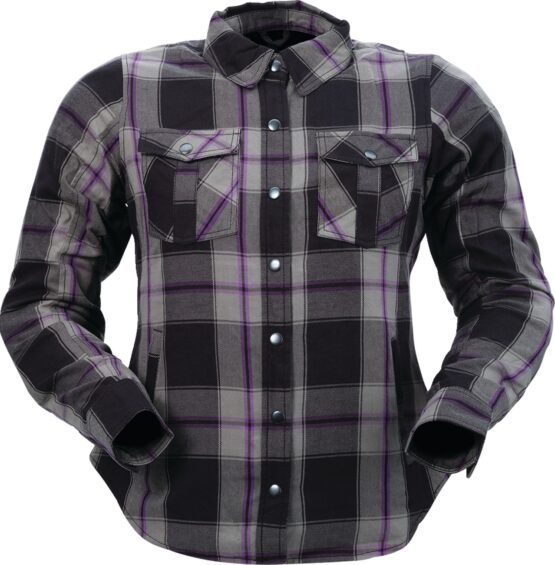 Z1R Womens Ashwood Flannel Purple Medium