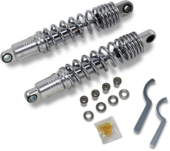 Drag Specialties Heavy Duty 13.5in Chrome Adjustable Shocks Pair