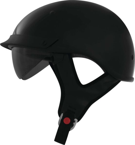 THH Helmets T-72 Half Helmet Black - Medium