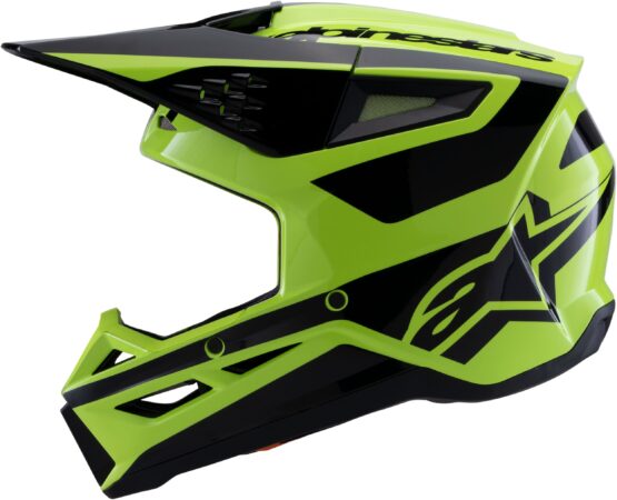 Alpinestars SM3 Heat Helmet Yellow Fluo/Black Gloss M - Image 2