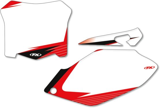 Factory Effex Number Plate Graphics White Fits 2007 Honda CRF450