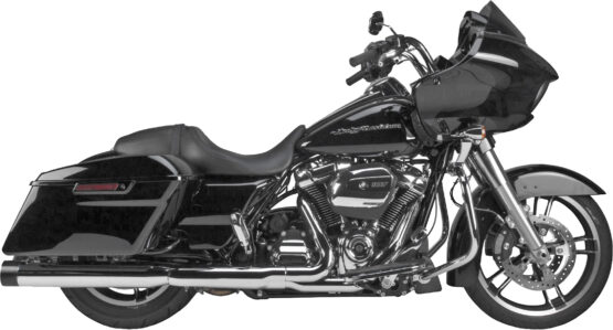 Comp-S Slip On Exhaust Mufflers - Chrome w/ Black Tips - Image 2