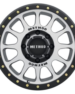 MR305 NV 17x8.5 0mm Offset 8x6.5 130.81mm CB Machined/Black Street Loc Wheel