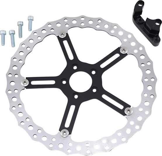 Arlen Ness Jagged Rotors 15" Stainless Left-Hand Fits 18 FLXR/FXBB