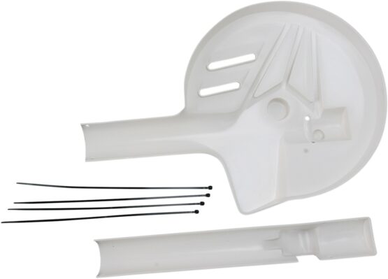White Brake Disk Guard & Fork Guard - Image 3