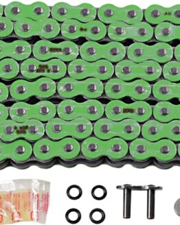 RK 525 MAX X Drive Chain Green 120 Links RX-Ring