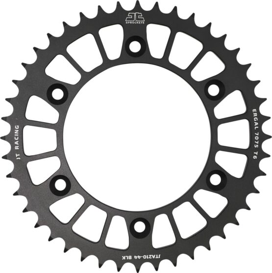 Black Aluminum Rear Sprocket - 44 Tooth 520