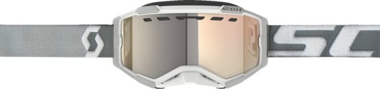SCOTT Fury LS Snow Cross Goggle White/Grey Bronze Chrome Lens - Image 2