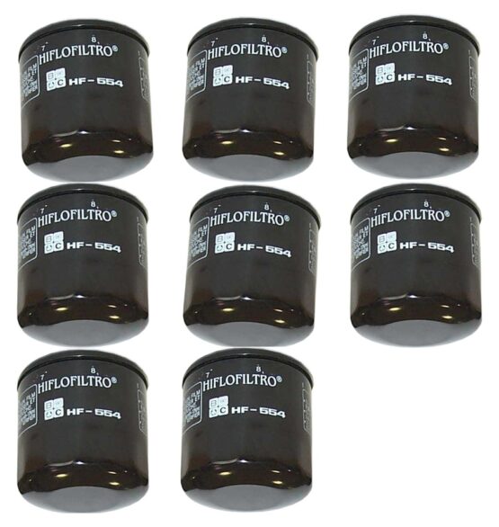 HF554 Oil Filter - Black - 8 Pack