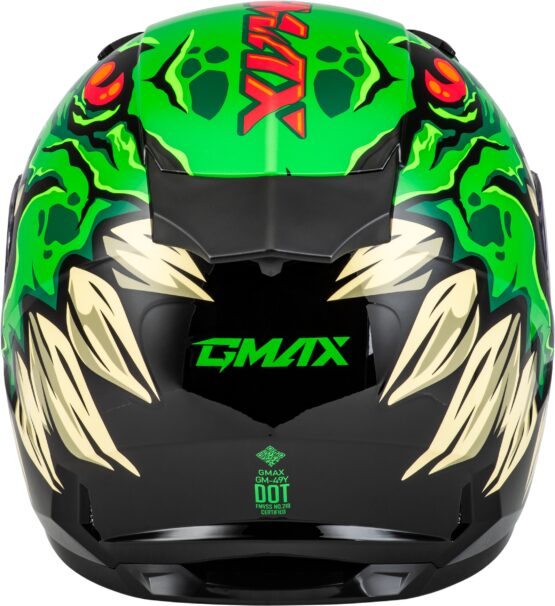 GMAX Youth GM-49Y Drax Helmet Green Small - Image 2