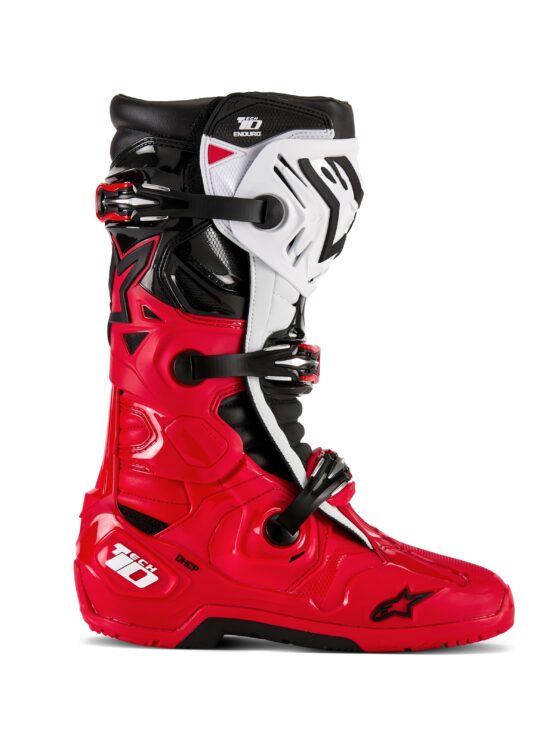 Alpinestars Tech 10 Enduro Boots Bright Red/Black/White US 14 - Image 3