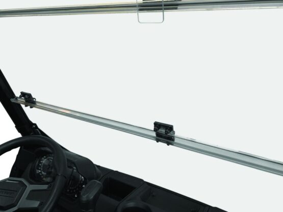 QuadBoss Windbreak Folding Windshield Fits 15-19 Polaris Ranger 1000 Diesel - Image 2