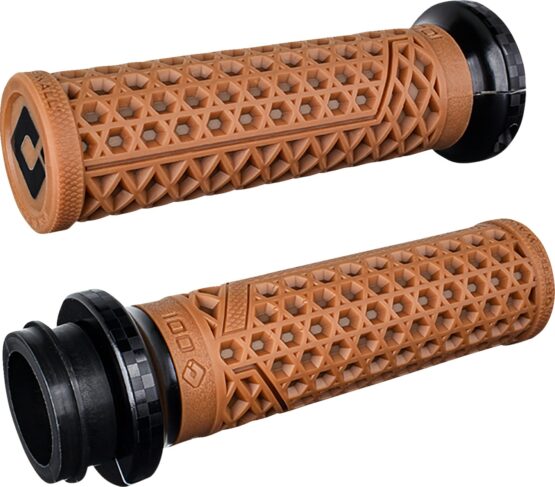ODI Vans V-Twin Lock-On Grips 1in Gum Rubber Black Checker Harley TBW