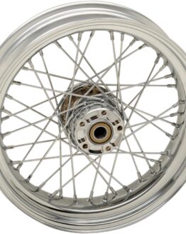 17x4.5 Laced Wheel - Chrome Hub w/ Chrome Rim - Side Valve Hole