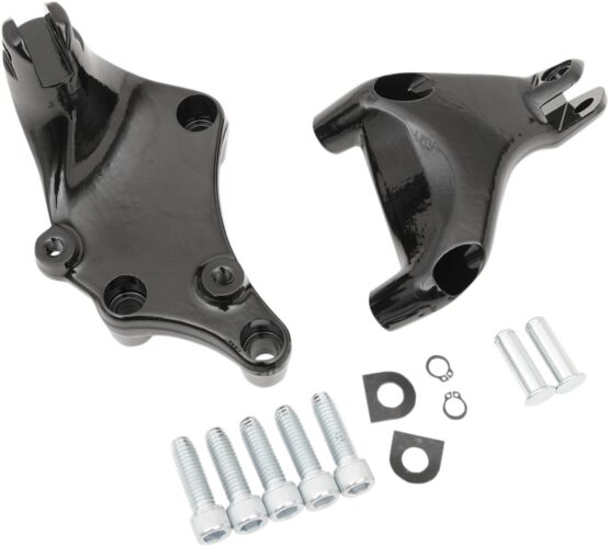 Drag Specialties Passenger Peg Mount Kit Black XL 2014-2022