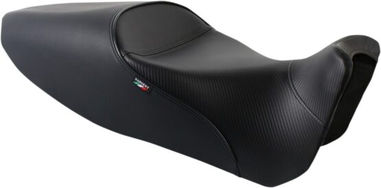 Sargent World Sport Tall Solo Seat CarbonFX Vinyl Black Fits Diavel