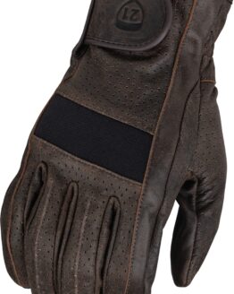 Highway 21 Jab Perforated Gloves Brown 3X-Large Men's