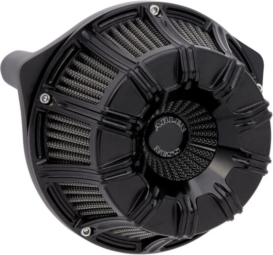 Arlen Ness Inverted Series Air Cleaner Kit Black 10-Gauge