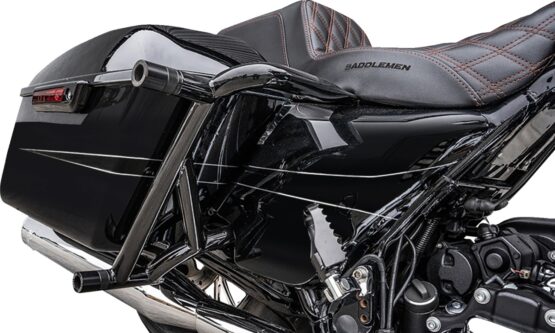 Rear Brawler Highway Bar & Slider Kit For Harley Touring - Image 2