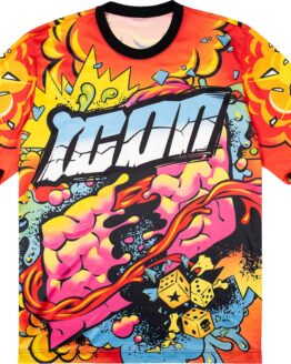 ICON Scatterbrain Jersey Men's S Orange/Yellow