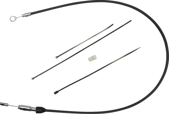 Drag Specialties Quick Connect Upper Clutch Cable Chrome/Black For Harley-Davidson