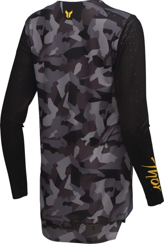 Thor SPORTMODE Shadow Jersey Women's XS Yellow Camo Gray Black - Image 2