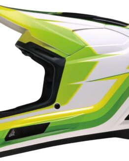 Z1R Youth Dirt Maxx Vortex Helmet White/Green Medium